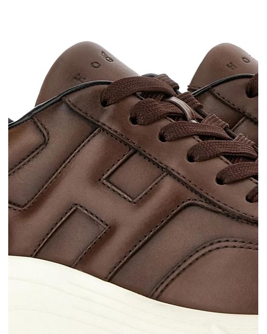 Baskets Hyperlight À Lacets Hogan pour homme en coloris Brown