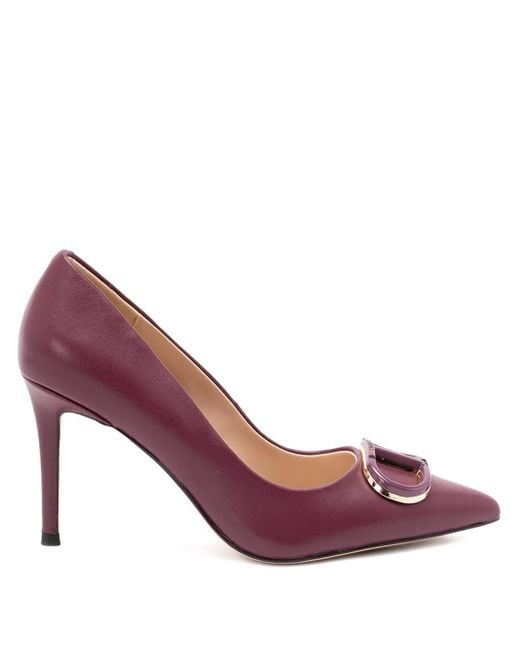 Twinset Pink Oval-T Pumps mit spitzer Kappe