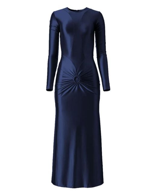 Vestido largo Lunar MOOS STUDIO de color Blue