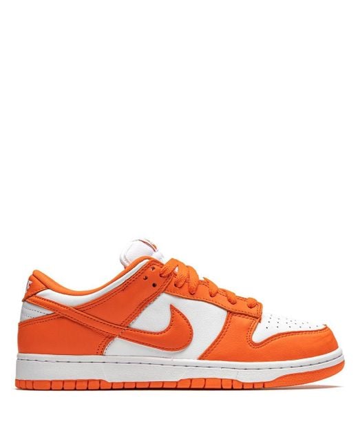 Nike Leather Dunk Low Retro Sneakers in Orange/White (Orange) for Men -  Save 91% | Lyst