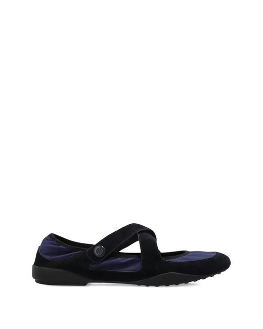 Tory Burch White Romy Sport Mary Jane Flats