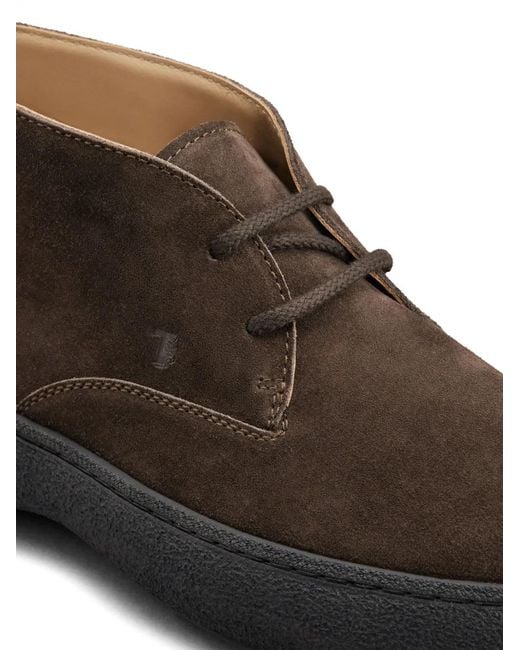 Tod's Brown Lace-Up Boots for men