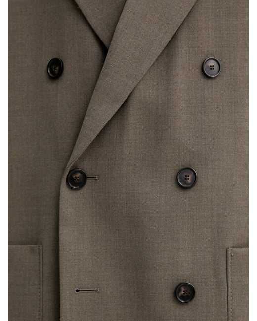 Filippa K Brown Double-Breasted Blazer for men