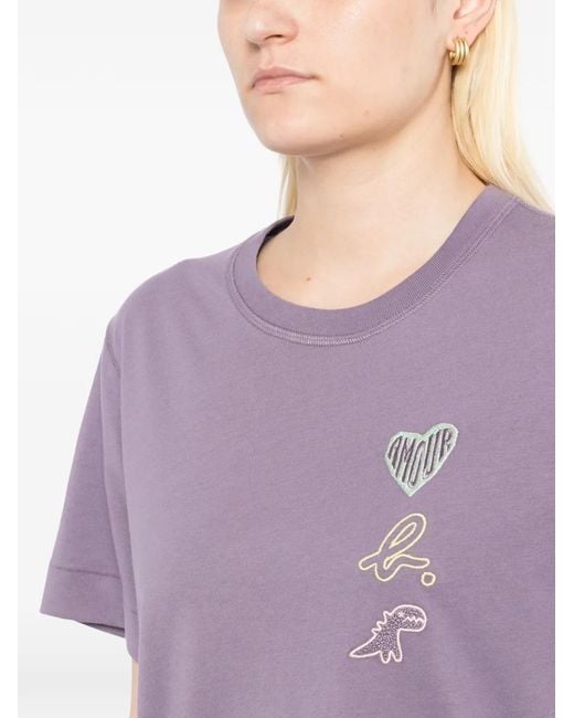 SPORT b. by agnès b. Purple Amour Dino T-Shirt