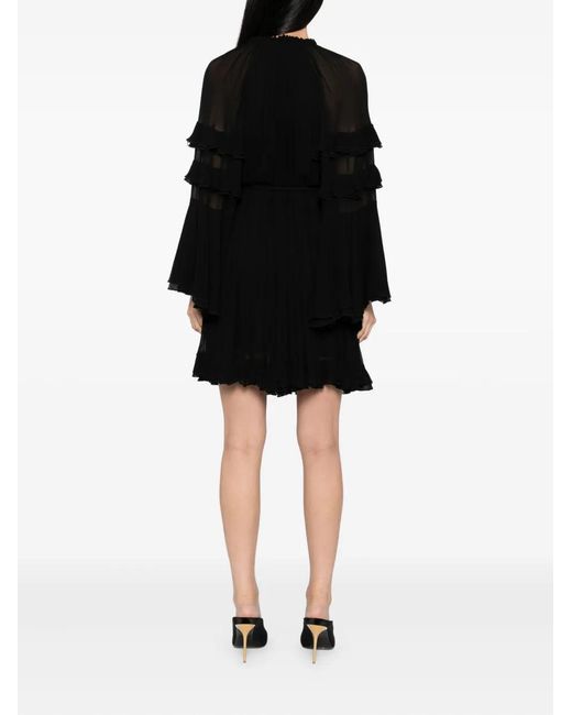 Alice + Olivia Black Viscose Dress