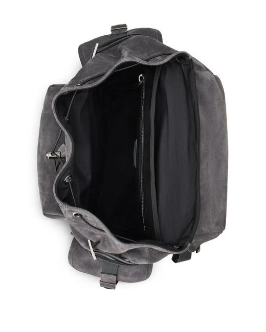 Tod's Black Suede-Leather Backpack for men