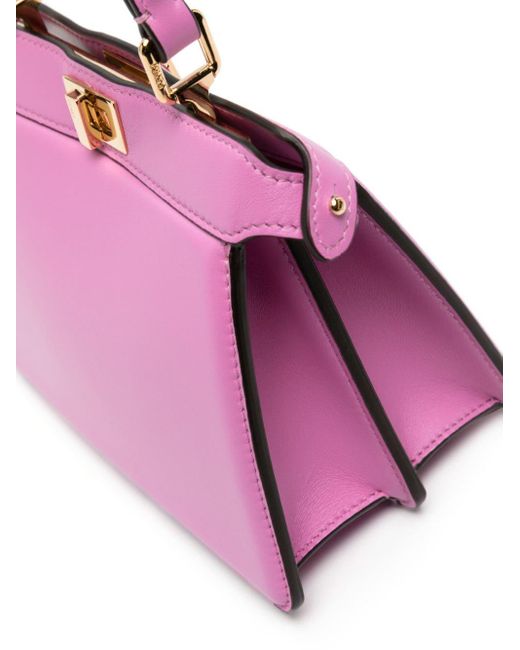 Fendi Pink Small Peekaboo Tote Bag