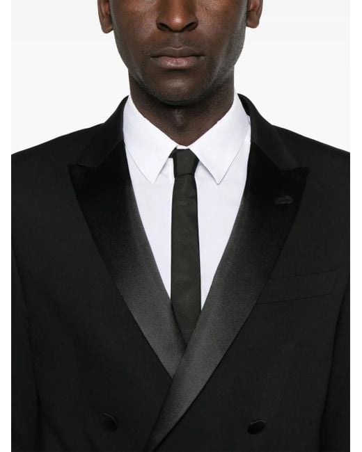 Eraldo Black Double-Breasted Blazer for men