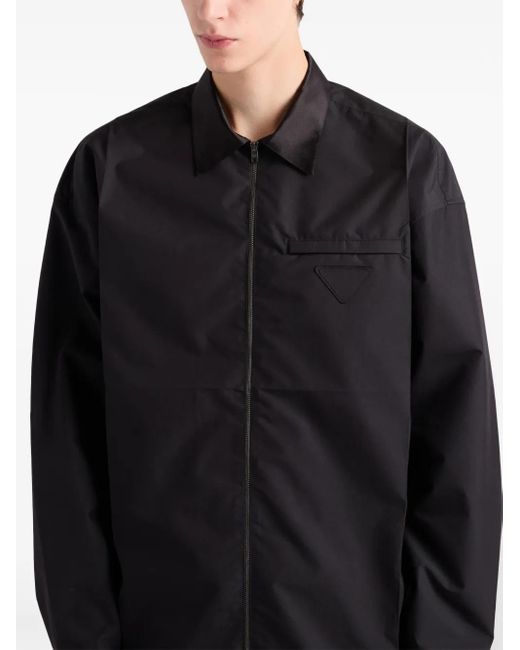 Prada Black Technical Cotton Shirt for men