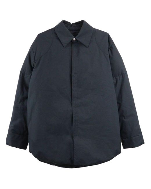 Jil Sander Blue Padded Cotton Jacket for men