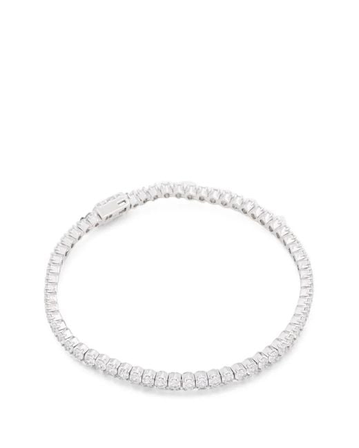 Hatton Labs White Crystal-Embellished Tennis Bracelet