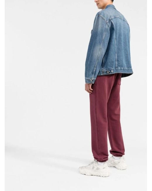 Pantalones de chándal con logo bordado Rhude de hombre de color Red