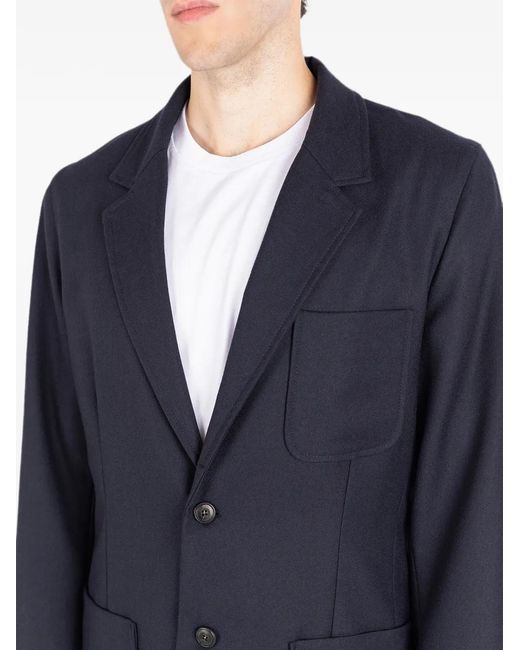 Societe Anonyme Blue Granpa Patch-Pocket Blazer for men