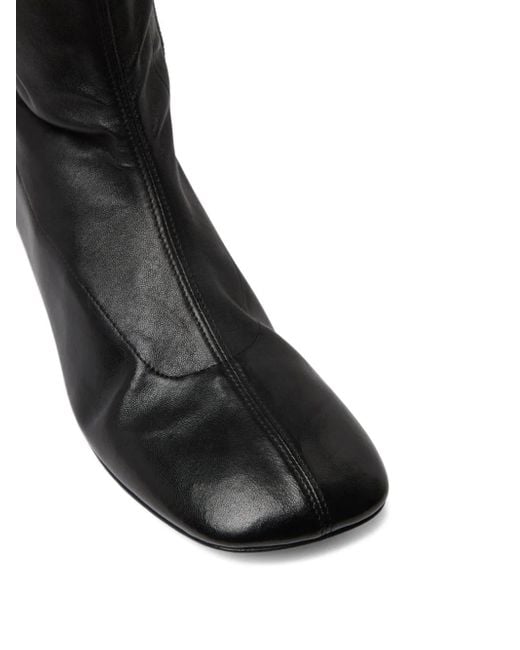 Marsèll Black Kitten-Heel-Stiefel Aus Leder