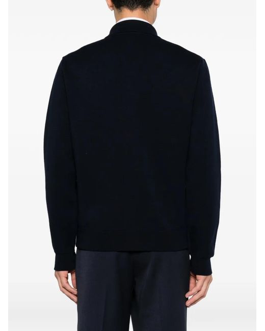 Corneliani Blue Button-Up Flap-Pocket Cardigan for men