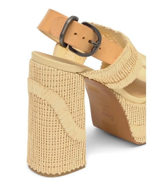 Castaner Natural Francina Woven Platform Sandals