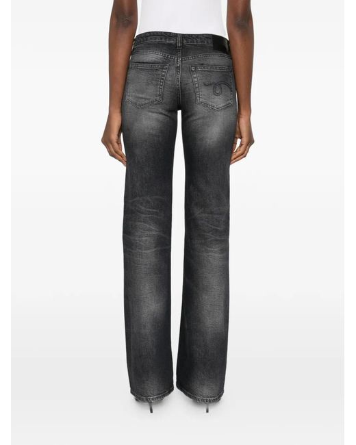 R13 Gray Boy Flare Jeans