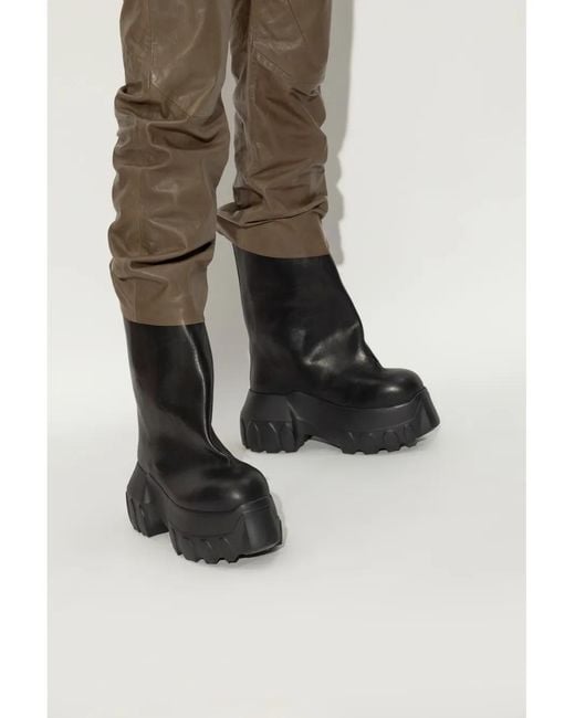 Rick Owens Black Mega Trator Boots
