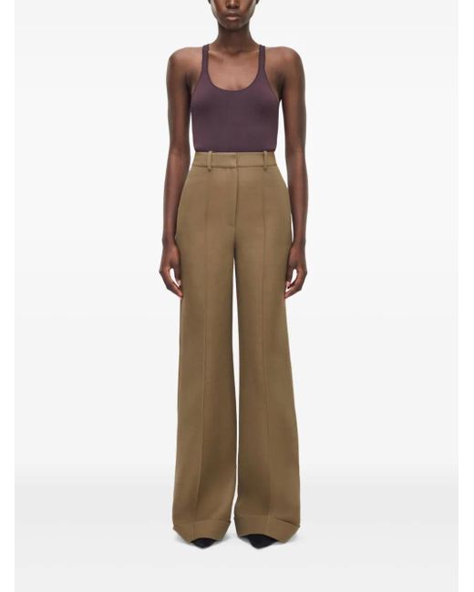 Adam Lippes Natural Deeda Trousers