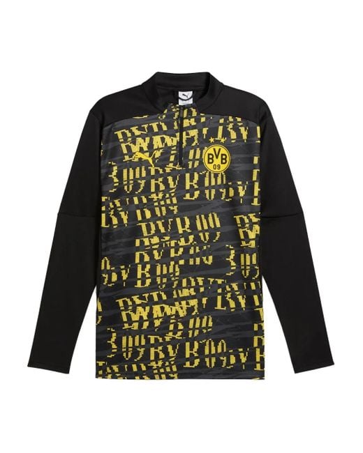 PUMA Green Borussia Dortmund Pre-Match Sweatshirt for men