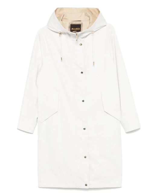 Moorer Molly Coat White