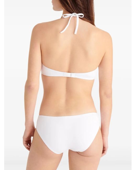 Eres White Gang Bikini Top