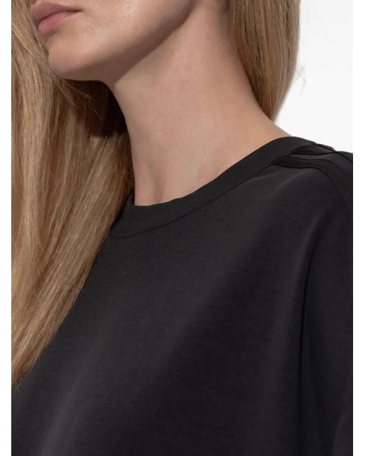 Adidas Black Logo-Patch Oversized T-Shirt