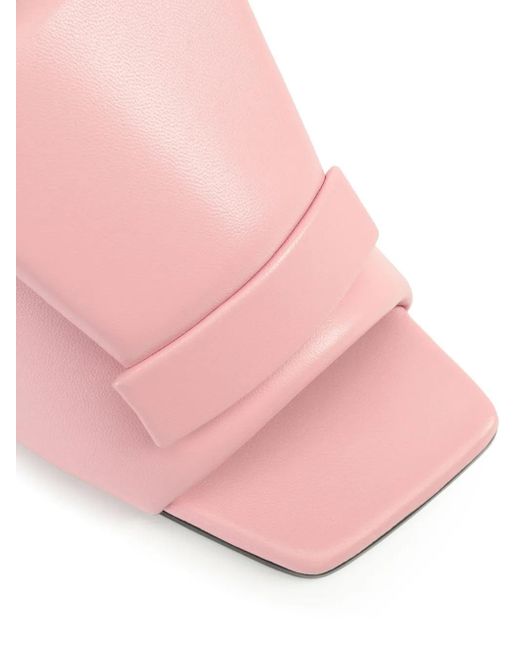Sergio Rossi Pink Sr1 Leather Heeled Sandals