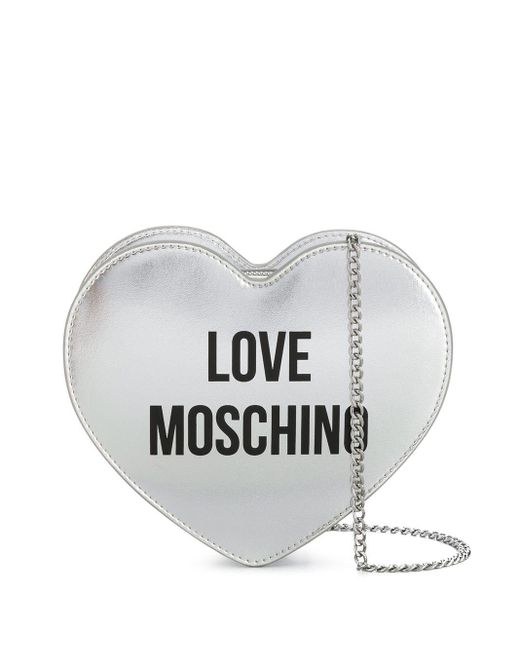 Love Moschino Multicolor Heart-shaped Logo Shoulder Bag