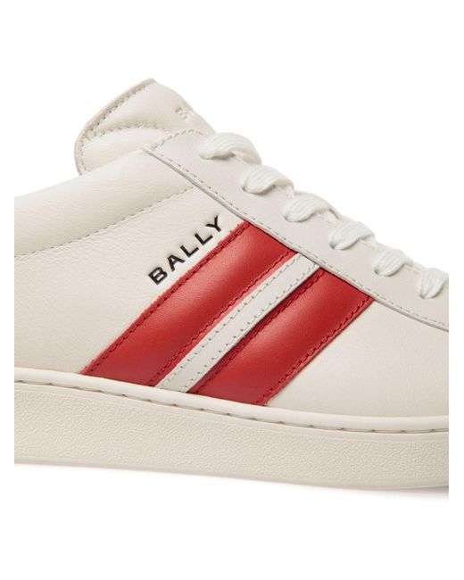 Bally Pink Stripe-detail Leather Sandals for men