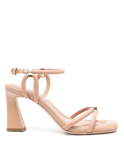 Ash Pink Lola 85mm Leather Sandals