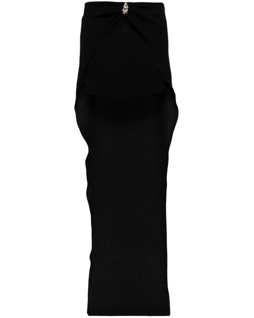 Minifalda con apliques de cristal Blumarine de color Black