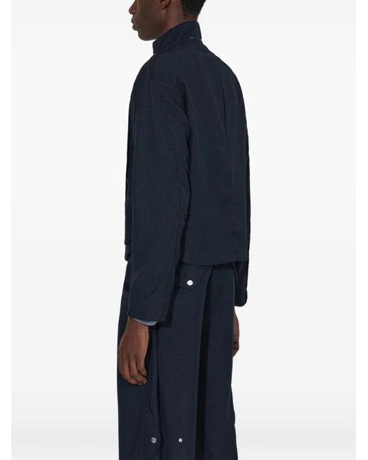 _J.L - A.L_ Blue Permian Zip-Up Jacket for men