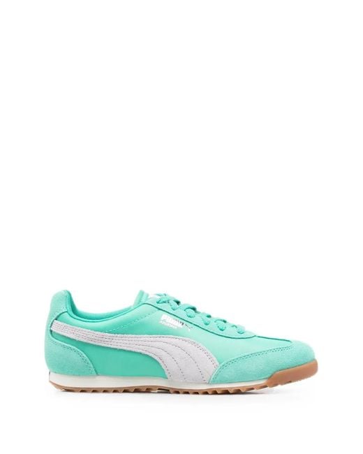 PUMA Green Arizona Lace-Up Sneakers