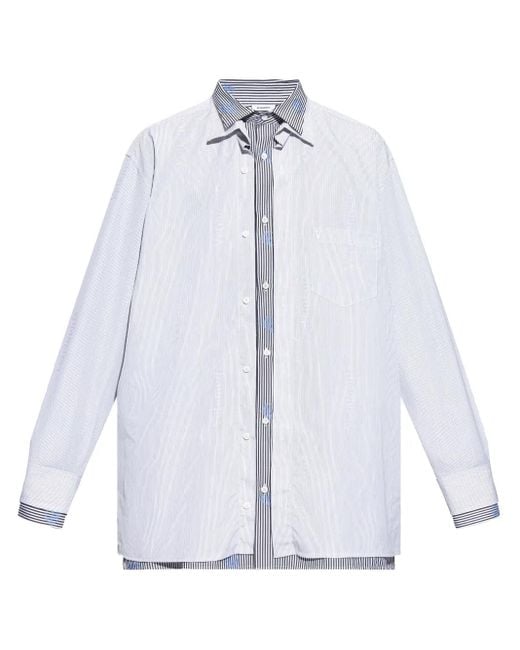 Vetements Gestreept Overhemd in het White voor heren