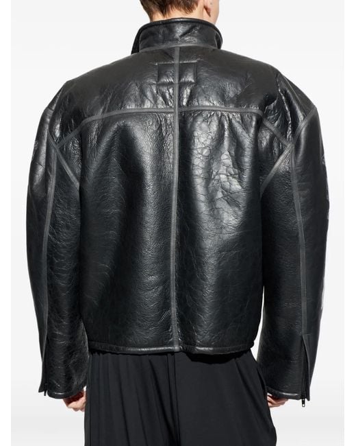 Balenciaga Black Logo-Tape Jacket for men