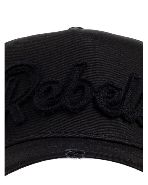 DSquared² Black Hats for men