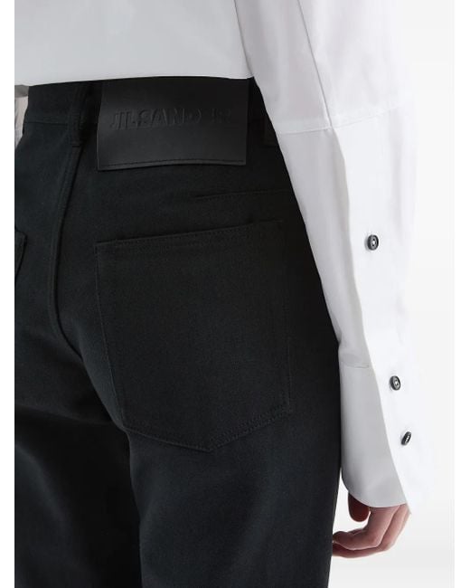 Jean À Patch Logo Jil Sander en coloris Blue