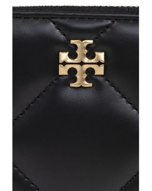 Tory Burch Black Logo-Plaque Card Case