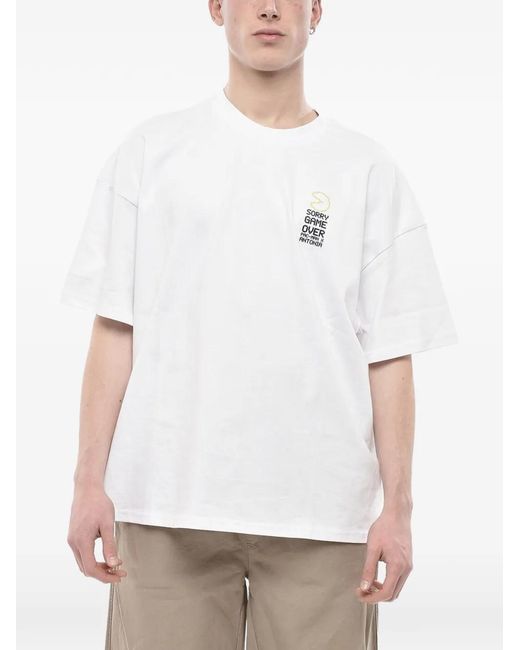 W/STUDIO White X Pac- Antonia Graphic-Print T-Shirt for men