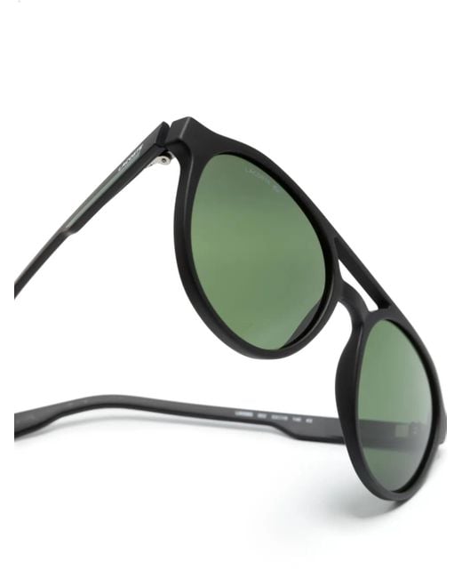 Lacoste Green Round-Frame Sunglasses for men
