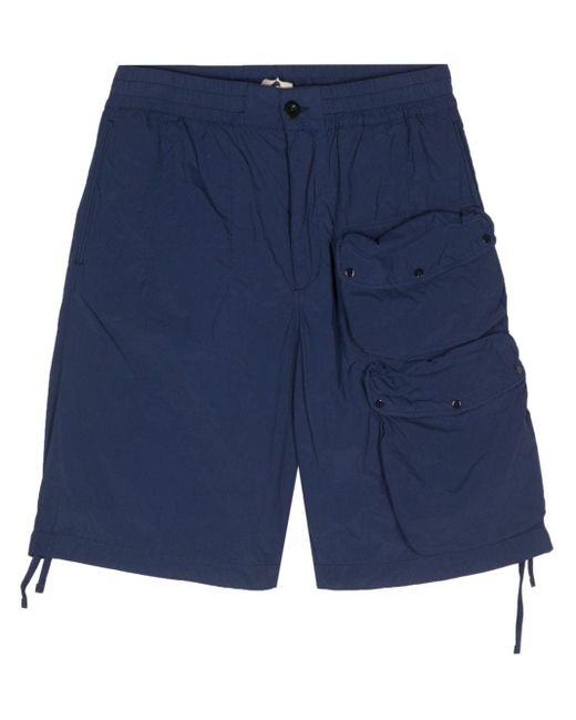 メンズ C P Company Taffeta Cargo Shorts Blue