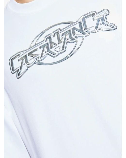 Casablanca White Oversized T-Shirt for men