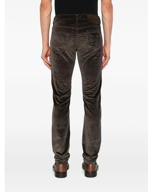 Jacob Cohen Black Nick Corduroy Slim-Fit Trousers for men