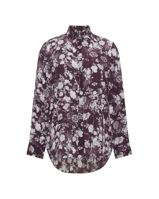 Adam Lippes Purple Mathias Shirt