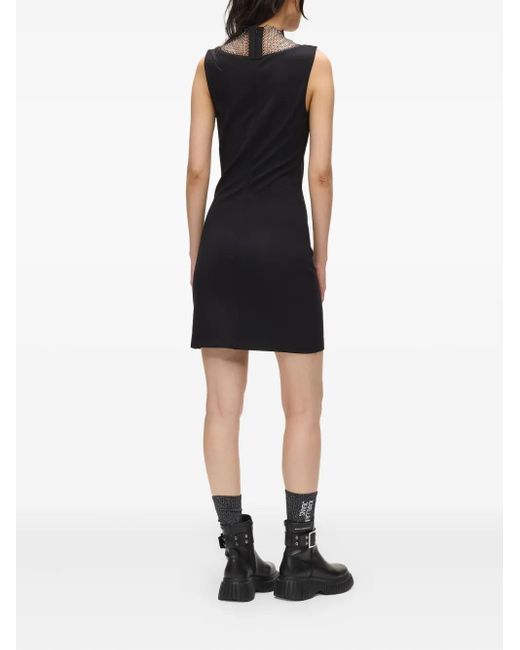 Robe Sans Manches À Ornements En Maille Métallique Karl Lagerfeld en coloris Black