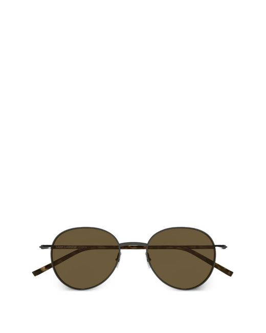 Saint Laurent Metallic Sl865 Round-Frame Sunglasses
