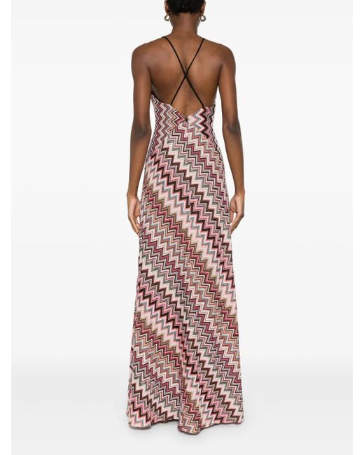 Missoni ジグザグパターン ドレス Purple
