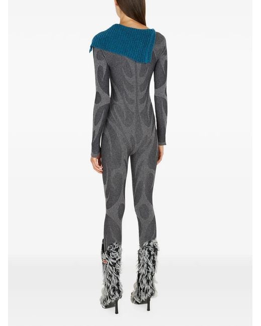 Combinaison À Col Asymétrique PAOLINA RUSSO en coloris Blue