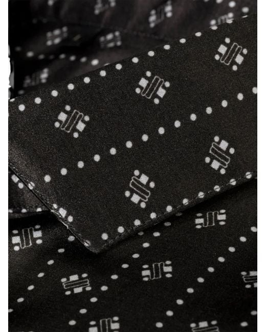 Billionaire Black "Apple" Cut Long-Sleeves Shirt for men